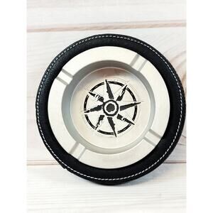 Vintage Marlboro Compass Ashtray Adventure Team Leather 1998 Unused